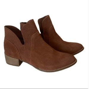 SEYCHELLES Score Bootie Cognac Suede Size 8